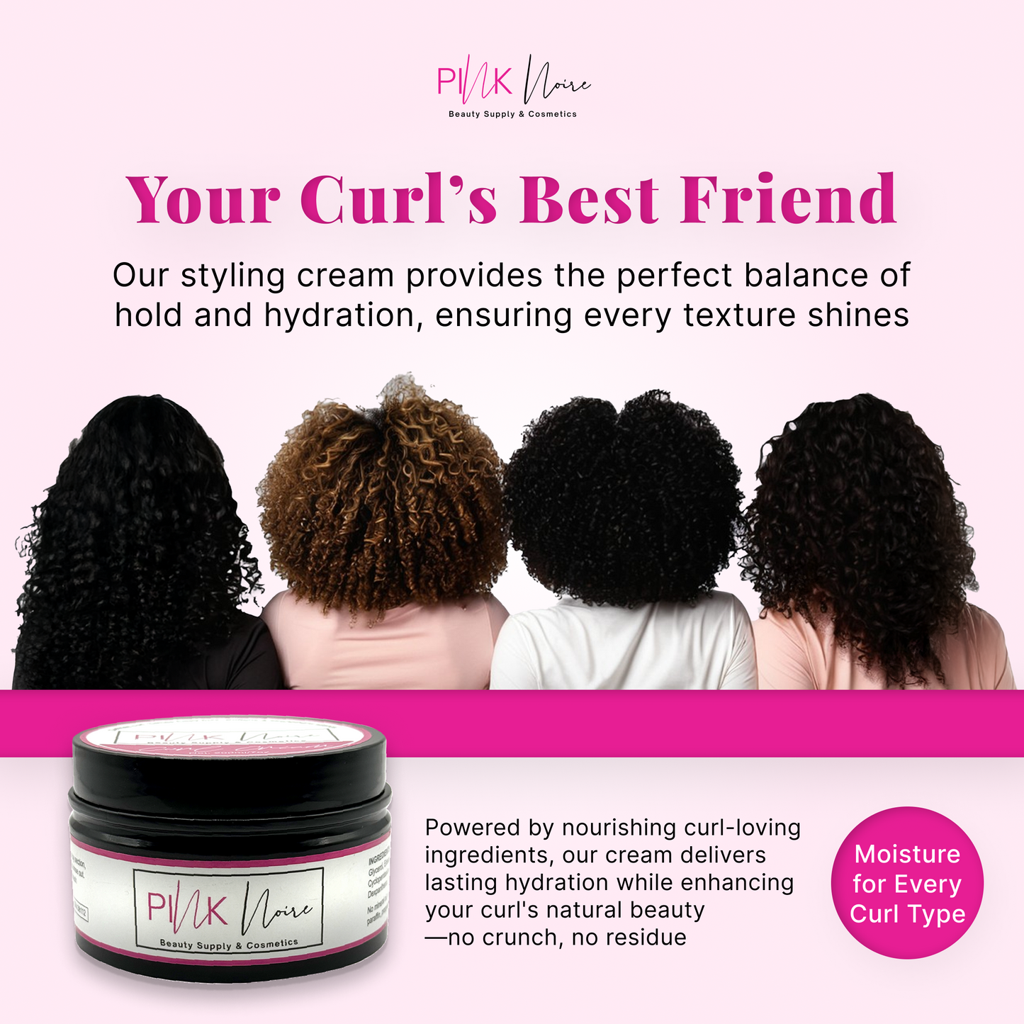 Curl Cream 7 fl oz | Lightweight Defining Cream For Curl Enhancing