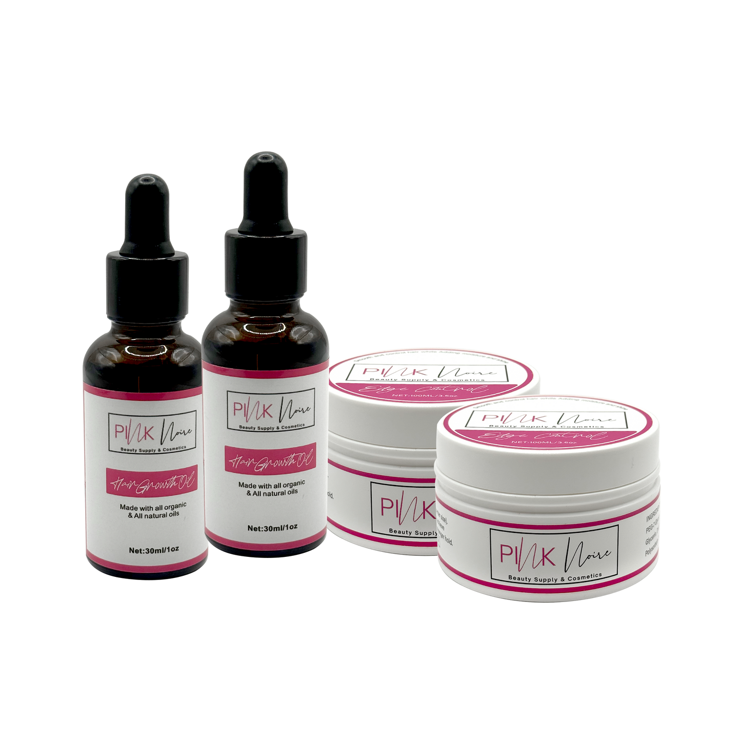2 Hair Oil + 2 Edge Control