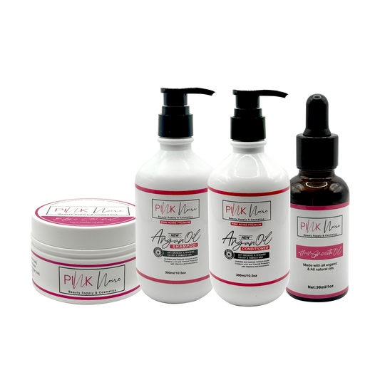 Hair Oil + Edge Control + Shampoo + Conditioner