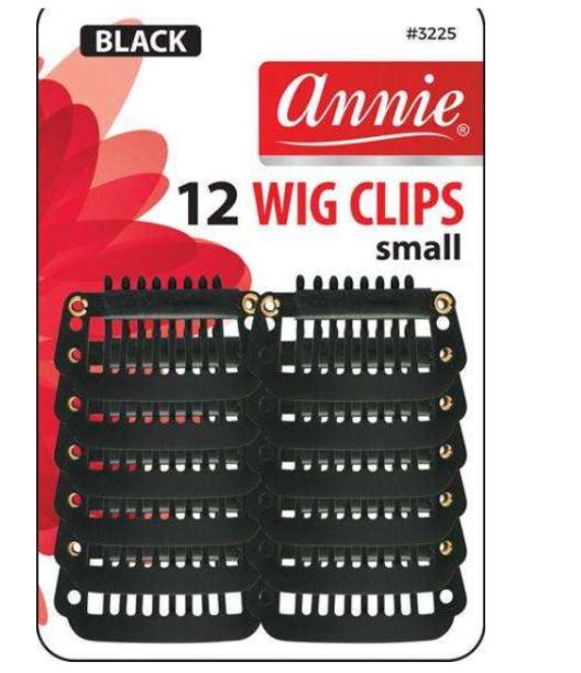 Annie Wig Clips S Black