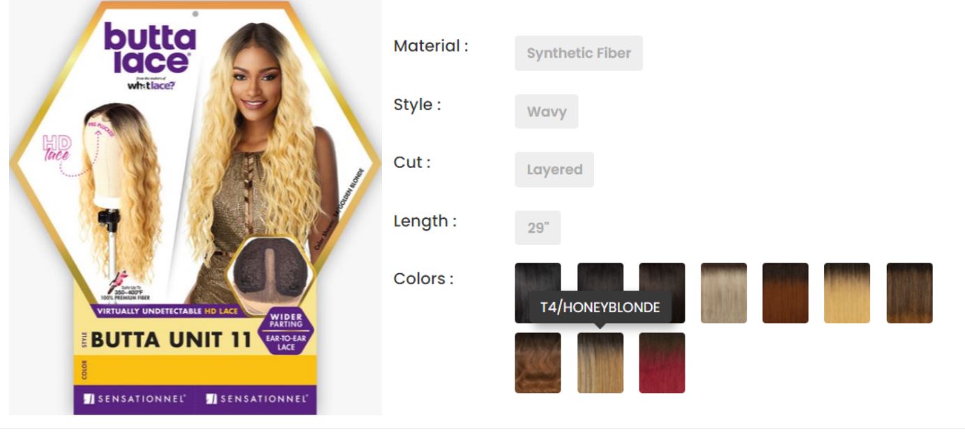 Butta Lace Unit 11 Honey Blonde