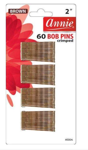 Annie 2" Brown Bob Pins