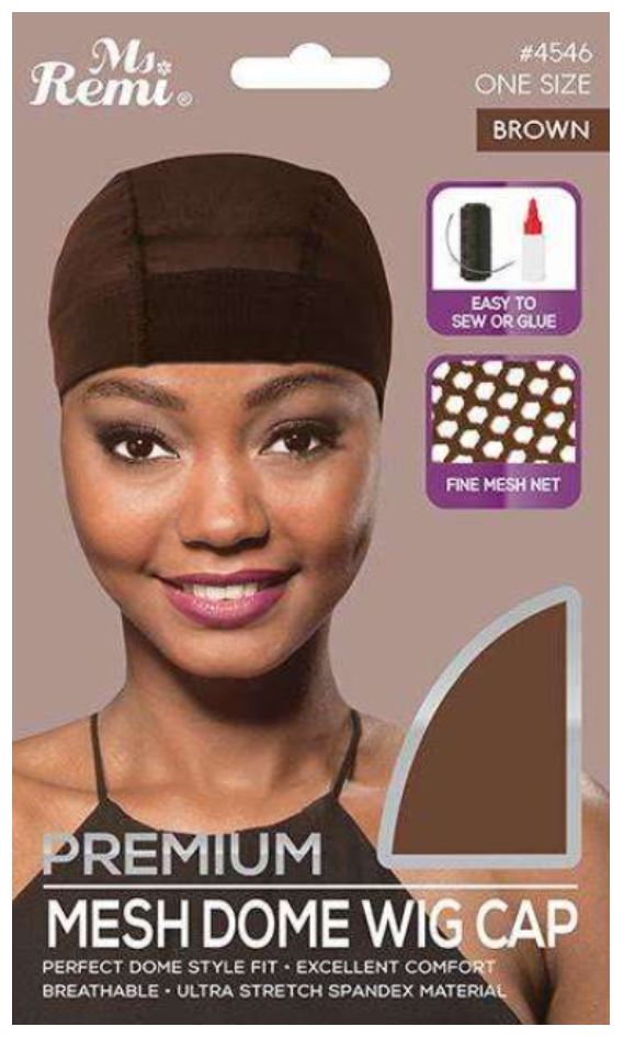Mesh Dome Wig Cap Brown