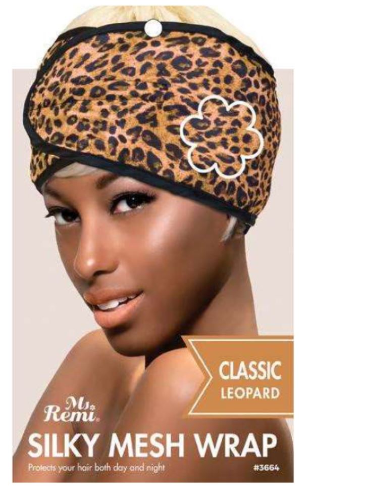 Ms Remi Leopard Mesh Wrap