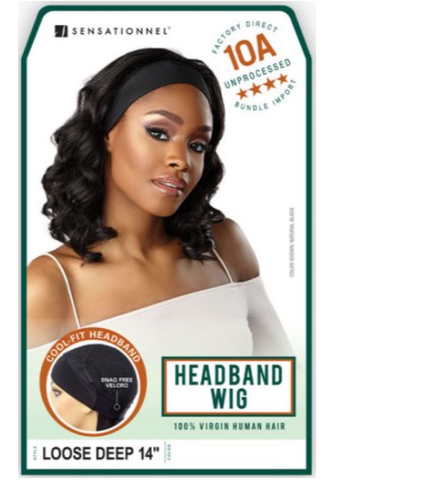 HH 10A Headband Loose Deep 14" Wig- Natural