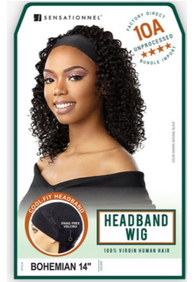 HH 10A Headband Bohemian 14" Wig- Natural