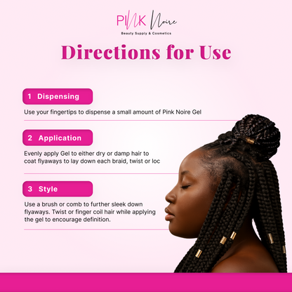 Braiding Gel 7 fl oz | Extreme Hold Gel for Locs, Retwists, and Braiding Hair