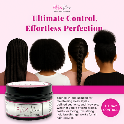 Braiding Gel 7 fl oz | Extreme Hold Gel for Locs, Retwists, and Braiding Hair