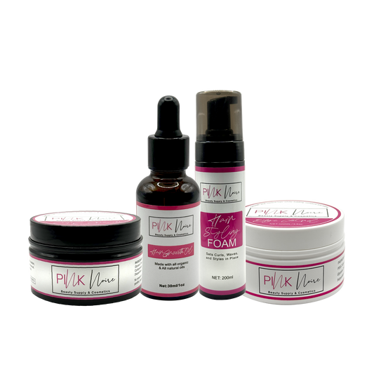 Hair Oil +Foam + Edge Control + Curl Cream