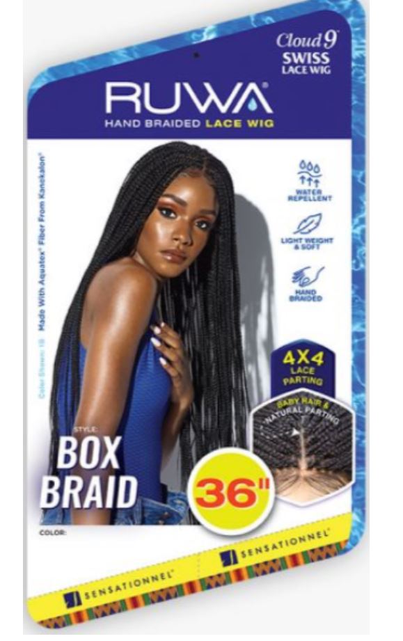 Ruwa Hand Braided Lace Wig 36" 4x4