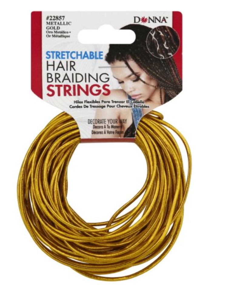 Donna Hair Braiding Strings GLD